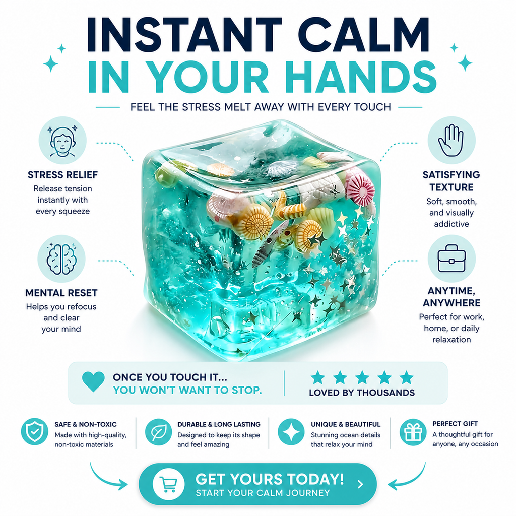 ✨ Instant Calm in Your Hands VeloraLux™-The Stress Relief Cube