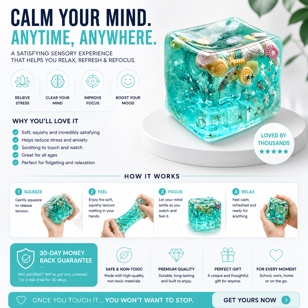 ✨ Instant Calm in Your Hands VeloraLux™-The Stress Relief Cube